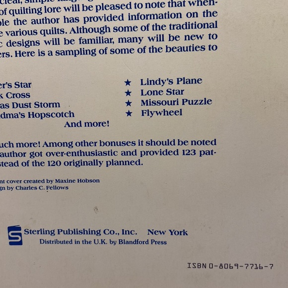 120 Patterns for Traditional Patchwork Quilts by Maggie Malone 1983 - Picture 13 of 13